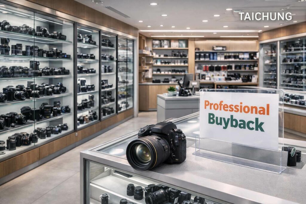 台中哪裡收相機？青蘋果3C 專業門市外觀 / Where to sell cameras in Taichung? Green Apple 3C professional store front.