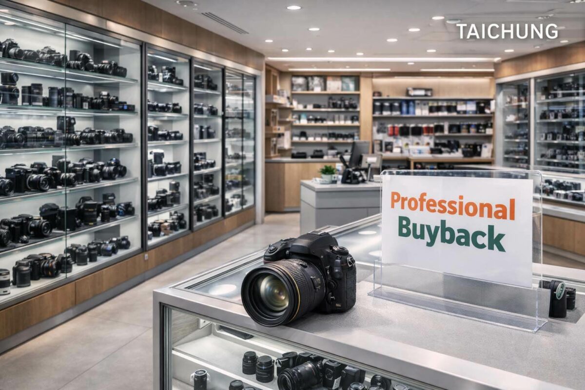 台中哪裡收相機？青蘋果3C 專業門市外觀 / Where to sell cameras in Taichung? Green Apple 3C professional store front.